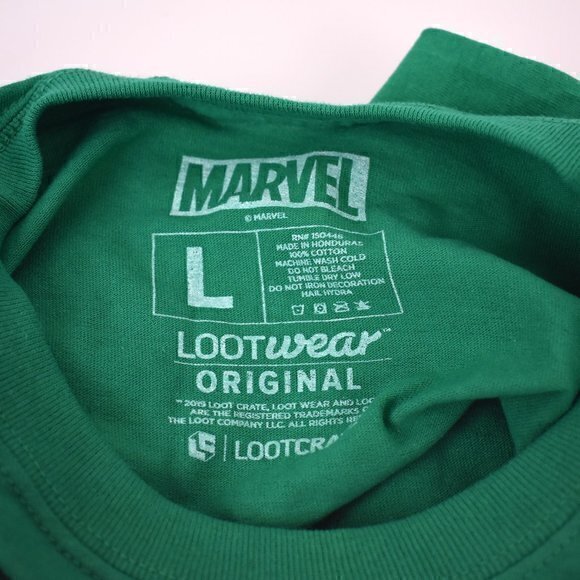 Marvel Hydra Graphic T-Shirt Loot Crate Lootwear Size L Color Green Never Worn - Picture 4 of 4